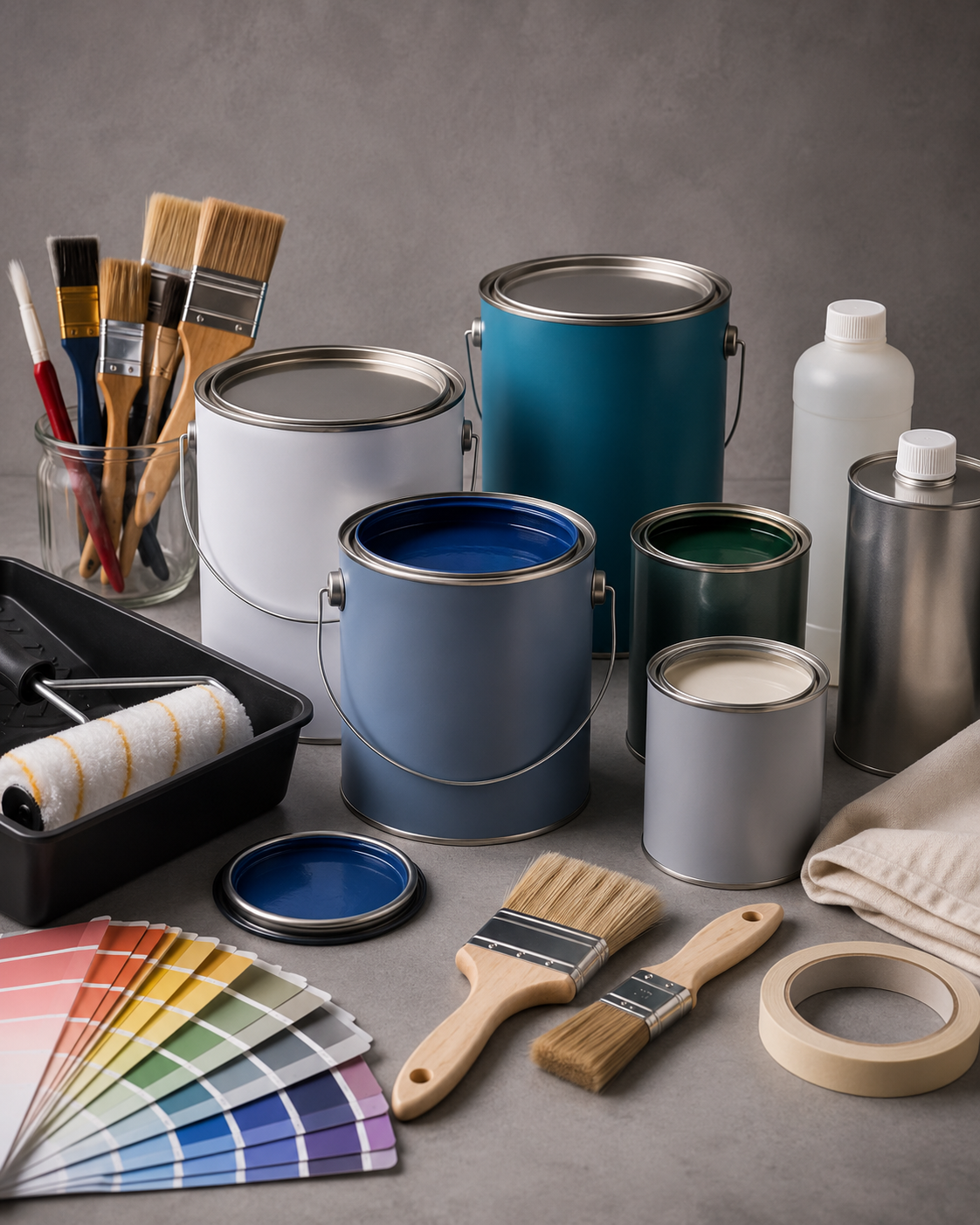 Pinturas, lacas y acabados para renovación